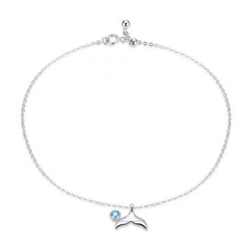 Bratara de glezna din argint Mermaid's Tale