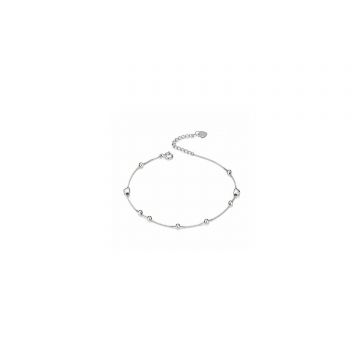 Bratara din argint Hearts and Beads