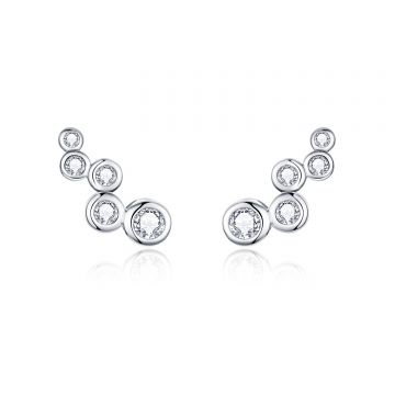 Cercei din argint Crystal Dots
