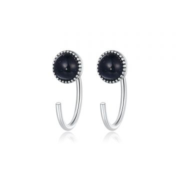 Cercei din argint Galaxy Tiny Hoops