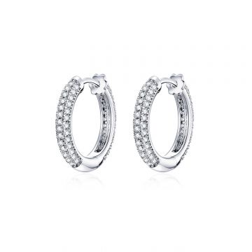 Cercei din argint Glamour Hoops