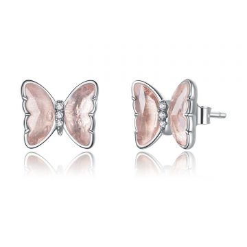 Cercei din argint Nude Butterflies Studs