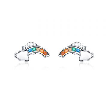 Cercei din argint Shiny Clouds Studs
