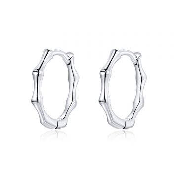 Cercei din argint Small Round Hoops