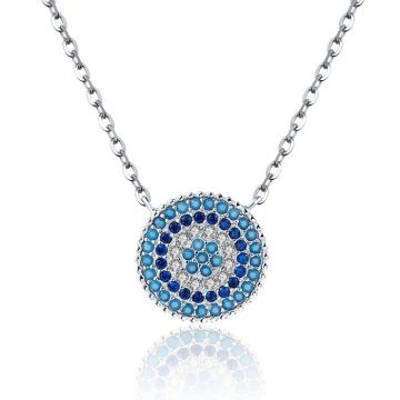Colier din argint 925 Lucky Blue Crystal