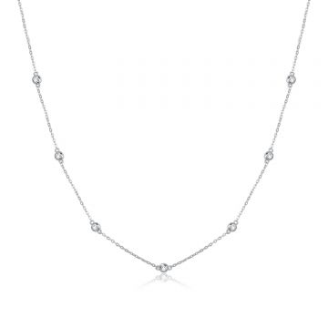 Colier din argint Crystal Dots