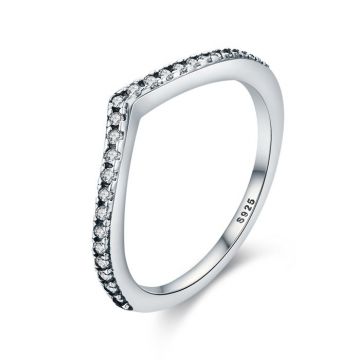 Inel din argint Perfect Gift Crystal Clear
