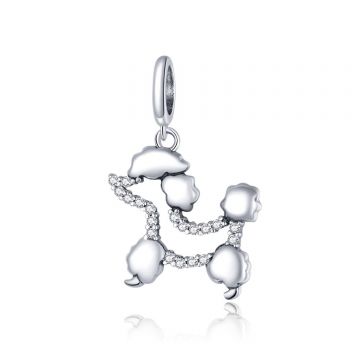 Talisman din argint Crysyal Poodle
