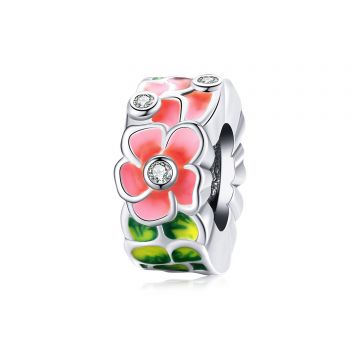 Talisman din argint Flowers and Crystals
