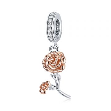Talisman din argint Simple Roses