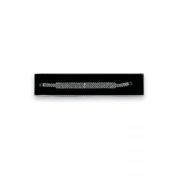 Bratara Stania eleganta, cu pietre semipretioase, in cutie, pentru femei, argintiu, BS014