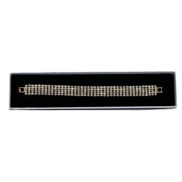 Bratara Stania eleganta, cu pietre semipretioase, in cutie, pentru femei, auriu, BS013