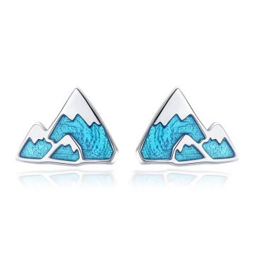 Cercei din argint Blue Iceberg
