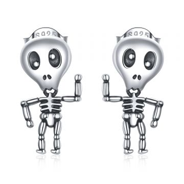 Cercei din argint Skeleton