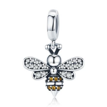 Talisman din argint Crystal Bee