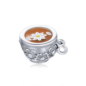 Talisman din argint Flower Tea