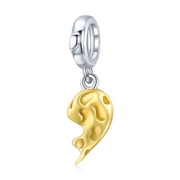 Talisman din argint Golden Half Heart Pentru Fiica
