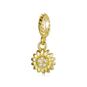 Talisman din argint Golden Little Flower