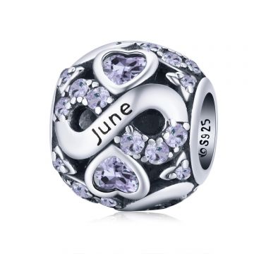 Talisman din argint Magic Stone for June