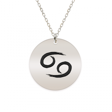Colier argint 925 personalizat cu semn zodiacal Rac
