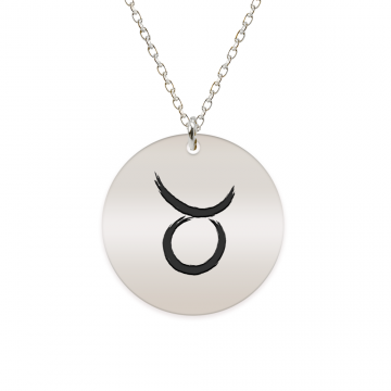 Colier argint 925 personalizat cu semn zodiacal Taur