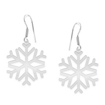 Snowflake - Cercei personalizati fulg din argint 925