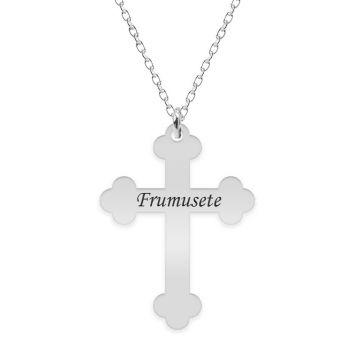 Stavros - Colier personalizat cruce din Argint 925