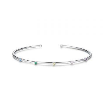 Bratara din argint Glamour Rainbow Stones