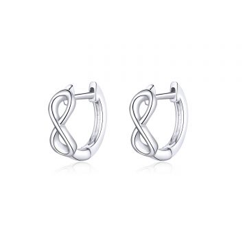 Cercei din argint Infinite Little Hoops