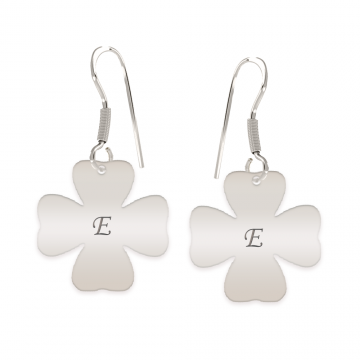 Clover - Cercei personalizati trifoi decupat din argint 925