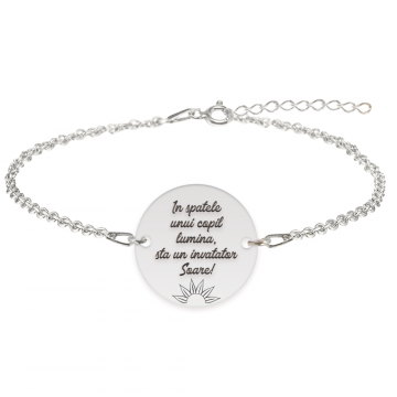 Discipulus - Bratara personalizata invatatoare din argint 925