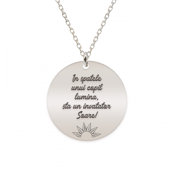 Discipulus - Colier personalizat invatatoare din argint 925