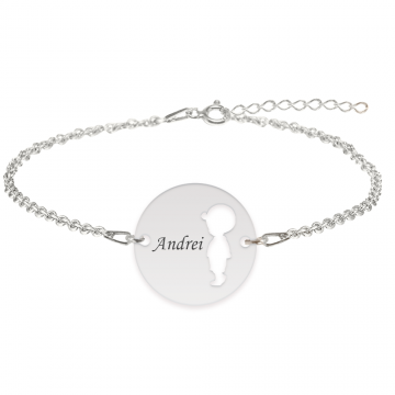 Enfance - Bratara personalizata baietel banut din argint 925
