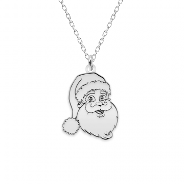 Santa - Colier personalizat Mos Craciun din argint 925