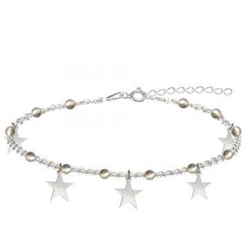 Sirius - Bratara personalizata tip salba cu stelute din argint 925