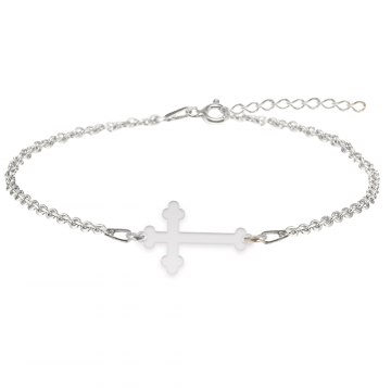 Stavros - Bratara personalizata cruce din argint 925