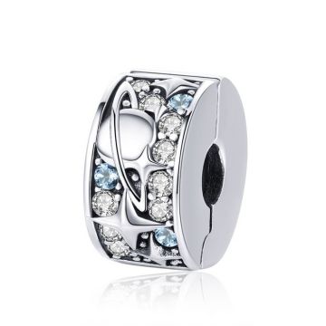 Talisman din argint cu Clips si Planete
