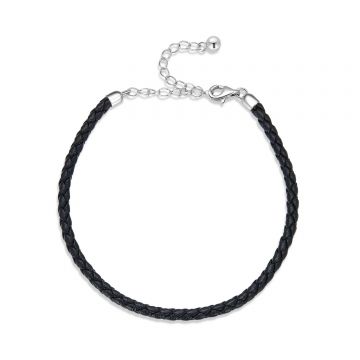 Bratara din argint Black Leather Bratara din argint Black Leather