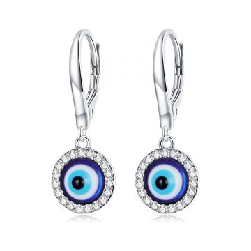 Cercei din argint Big Eye Circle