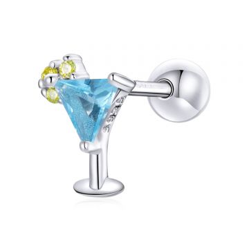 CERCEL din argint Blue Martiny