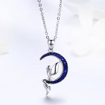 Colier din argint Crystal Blue Fairy