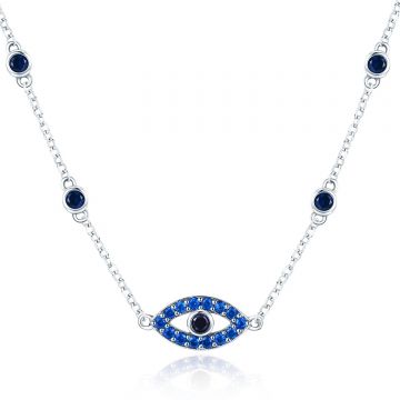 Colier din argint Glamour Blue Eye