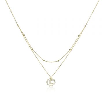 Colier din argint Golden Choker