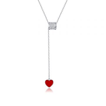 Colier din argint Loving Red Heart