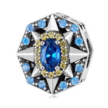 Talisman din argint Royal Blue Star