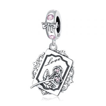Talisman din argint Vintage Pink Roses