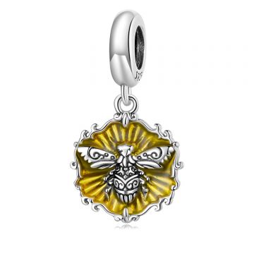 Talisman din argint Yellow Comb Bee