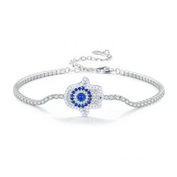 Bratara din argint Glamour Blue Fatima