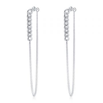 Cercei din argint Silver Long Chain