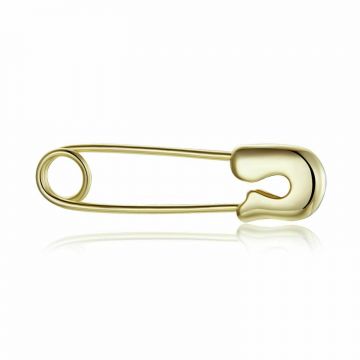 CERCEL din argint Golden Safety Pin